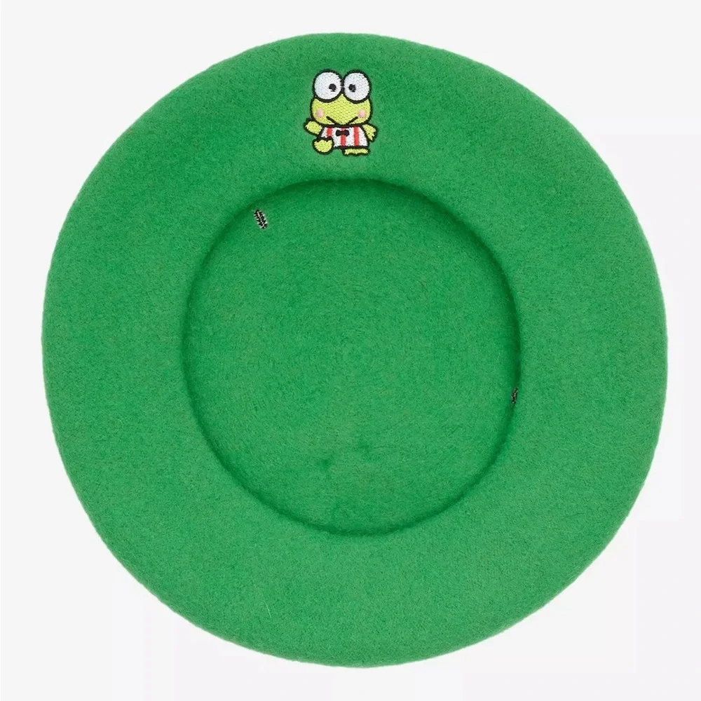 Keroppi Icon Bow Beret Hot‎ Topic Hat Sanrio Hello Kitty